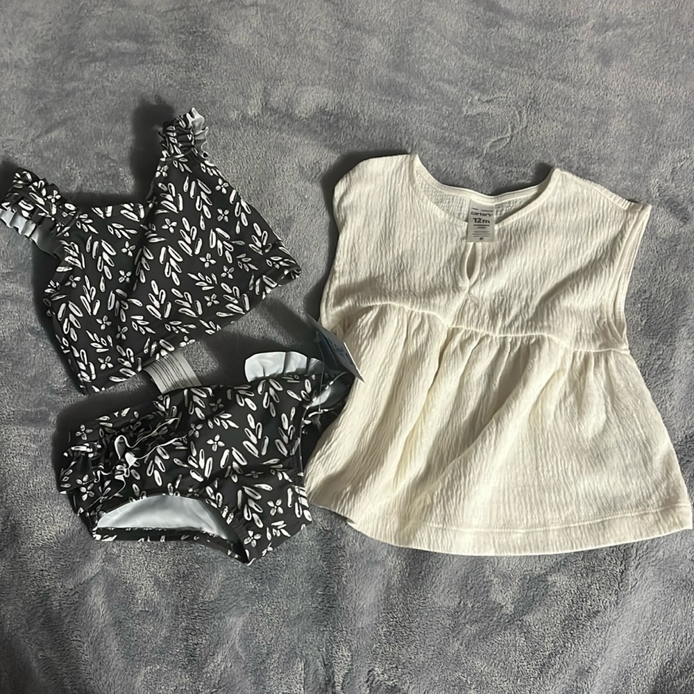 Carters 3 Piece swimsuit 12 M